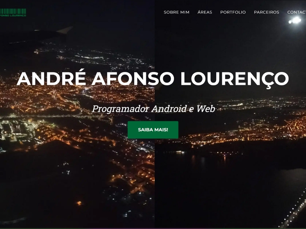 Creación del sitio web andreafonsolourenco.pt
